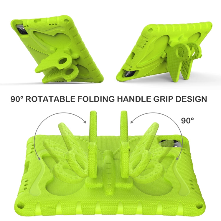 For iPad Pro 11 2024 Butterfly Bracket EVA Shockproof Tablet Case(Grass Green) - iPad Pro 11 2024 Cases by PMC TechLife | Online Shopping South Africa | PMC TechLife | Buy Now Pay Later Mobicred