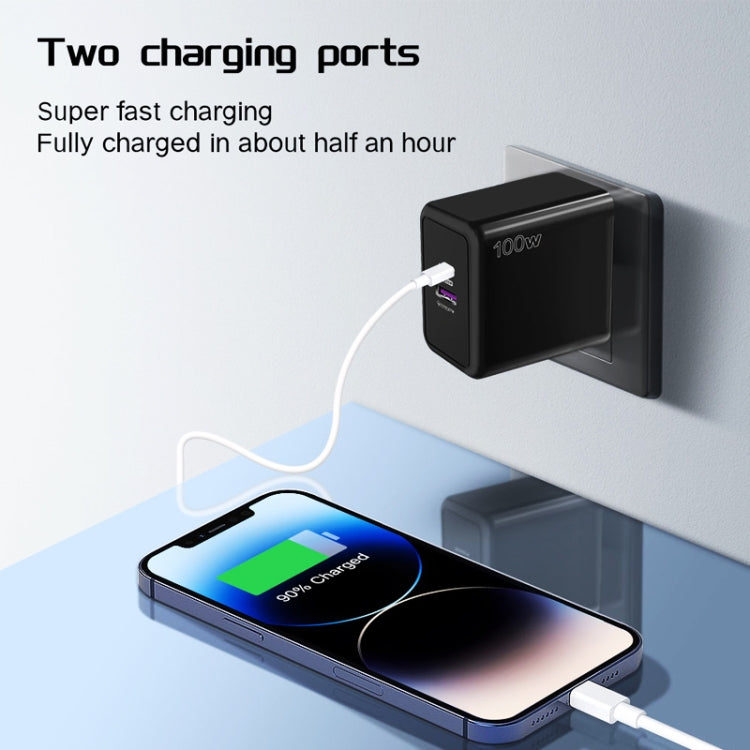 USB 67W / Type-C PD 33W Super fast Charging Full Protocol Mobile Phone Charger, EU Plug(Black) - USB Charger by PMC TechLife | Online Shopping South Africa | PMC TechLife | Buy Now Pay Later Mobicred