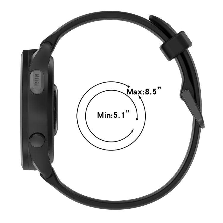 For Garmin Forerunner 255S 18mm Two Color Textured Silicone Watch Band(White+Pink) - Watch Bands by PMC TechLife | Online Shopping South Africa | PMC TechLife
