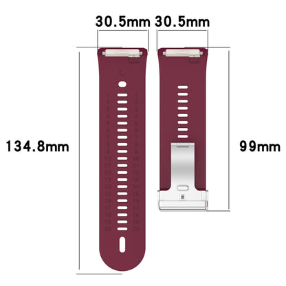 For Xiaomi Watch H1 Blood Pressure Watch Silicone Watch Band(Wine Red) - Watch Bands by PMC Jewellery | Online Shopping South Africa | PMC Jewellery