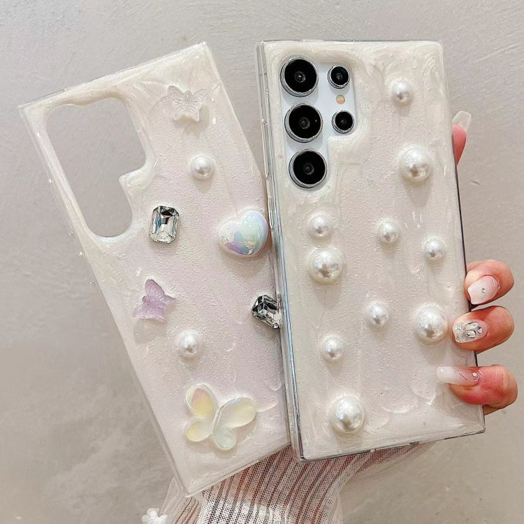 For Samsung Galaxy S25 Ultra 5G Cream Gum Decoden TPU Phone Case(Pearl) - Galaxy S25 Ultra 5G Cases by PMC Jewellery | Online Shopping South Africa | PMC Jewellery | Buy Now Pay Later Mobicred