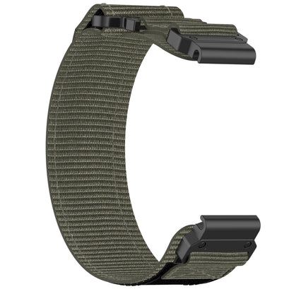 For Garmin Fenix 6X 26mm Nylon Hook And Loop Fastener Watch Band(Grey) - Watch Bands by PMC Jewellery | Online Shopping South Africa | PMC Jewellery