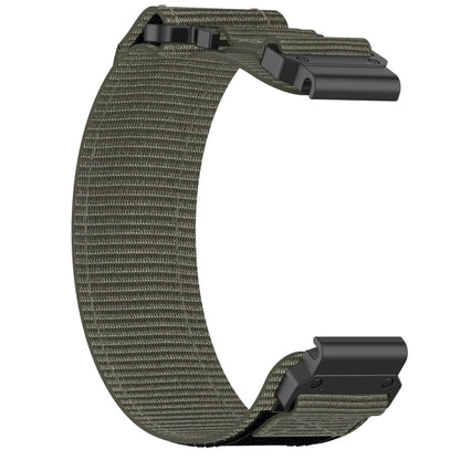 For Garmin Fenix 6X Pro 26mm Nylon Hook And Loop Fastener Watch Band(Grey) - Watch Bands by PMC Jewellery | Online Shopping South Africa | PMC Jewellery