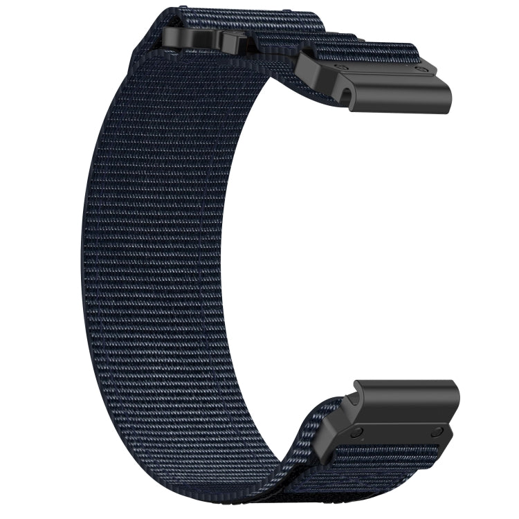 For Garmin Instinct 2S 20mm Nylon Hook And Loop Fastener Watch Band(Blue) - Watch Bands by PMC TechLife | Online Shopping South Africa | PMC TechLife
