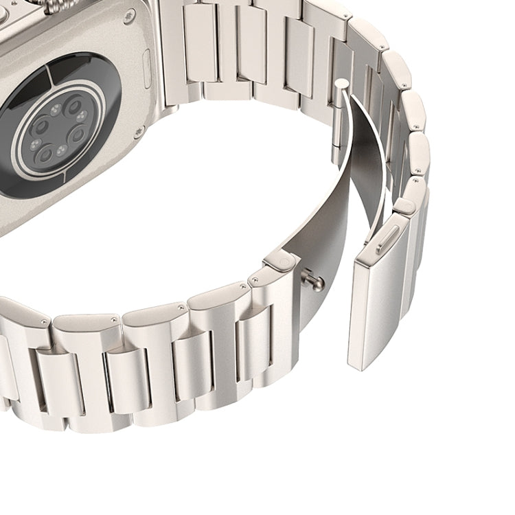 For Apple Watch Ultra 49mm I-Shaped Titanium Watch Band(Grey) - Watch Bands by PMC TechLife | Online Shopping South Africa | PMC TechLife