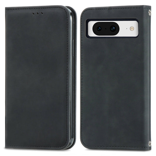 For Google Pixel 9 Retro Skin Feel Magnetic Flip Leather Phone Case(Black) - Google Cases by PMC Jewellery | Online Shopping South Africa | PMC Jewellery | Buy Now Pay Later Mobicred