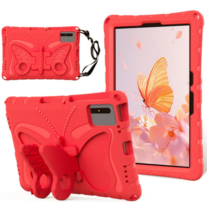 For Samsung Galaxy Tab S9 11 X710 Butterfly Bracket EVA Shockproof Tablet Case(Red) - Other Galaxy Tab PC by PMC Jewellery | Online Shopping South Africa | PMC Jewellery | Buy Now Pay Later Mobicred