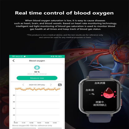 G18 1.83 inch Color Screen Smart Watch Silicone Strap, Support  Noninvasive Blood Sugar / Uric Acid(Black) - Smart Watches by PMC Jewellery | Online Shopping South Africa | PMC Jewellery | Buy Now Pay Later Mobicred