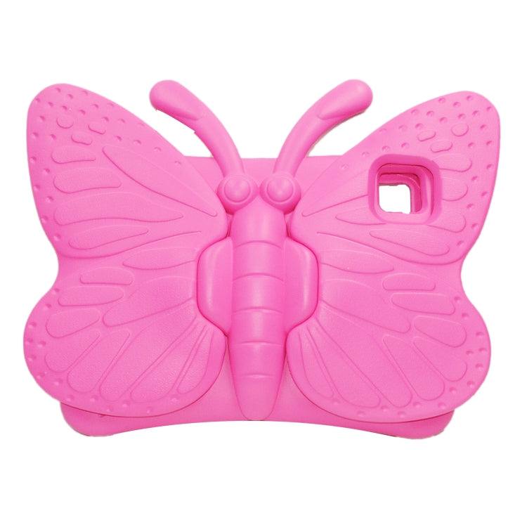 For iPad Air 11 2025 / 2024 Butterfly Bracket Kids EVA Shockproof Tablet Case(RoseRed) - iPad Air 11 2025 / 2024 Cases by PMC Jewellery | Online Shopping South Africa | PMC Jewellery | Buy Now Pay Later Mobicred