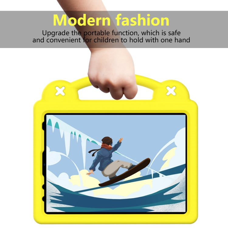 For iPad Air 11 2025 / 2024 Handle Kickstand Children EVA Shockproof Tablet Case(Yellow) - iPad Air 11 2025 / 2024 Cases by PMC TechLife | Online Shopping South Africa | PMC TechLife | Buy Now Pay Later Mobicred