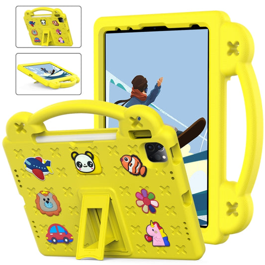 For  iPad Pro 11 2024 Handle Kickstand Children EVA Shockproof Tablet Case(Yellow) - iPad Pro 11 2024 Cases by PMC Jewellery | Online Shopping South Africa | PMC Jewellery | Buy Now Pay Later Mobicred