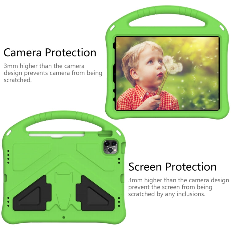 For iPad Air 11 2024 EVA Shockproof Tablet Case with Holder(Green) - iPad Air 11 2024 Cases by PMC Jewellery | Online Shopping South Africa | PMC Jewellery | Buy Now Pay Later Mobicred