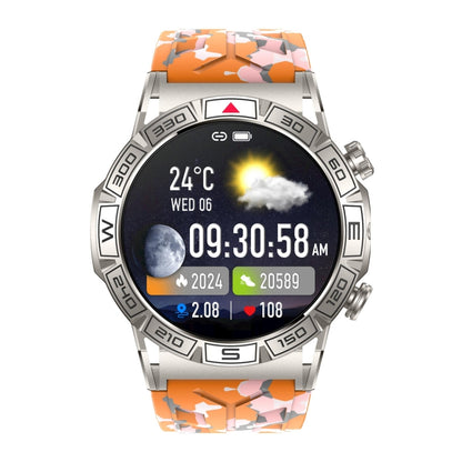 KC80 1.43 inch Color Screen Smart Watch, Support AI Voice Assistant / Bluetooth Call(Camouflage Orange) - Smart Watches by PMC Jewellery | Online Shopping South Africa | PMC Jewellery | Buy Now Pay Later Mobicred