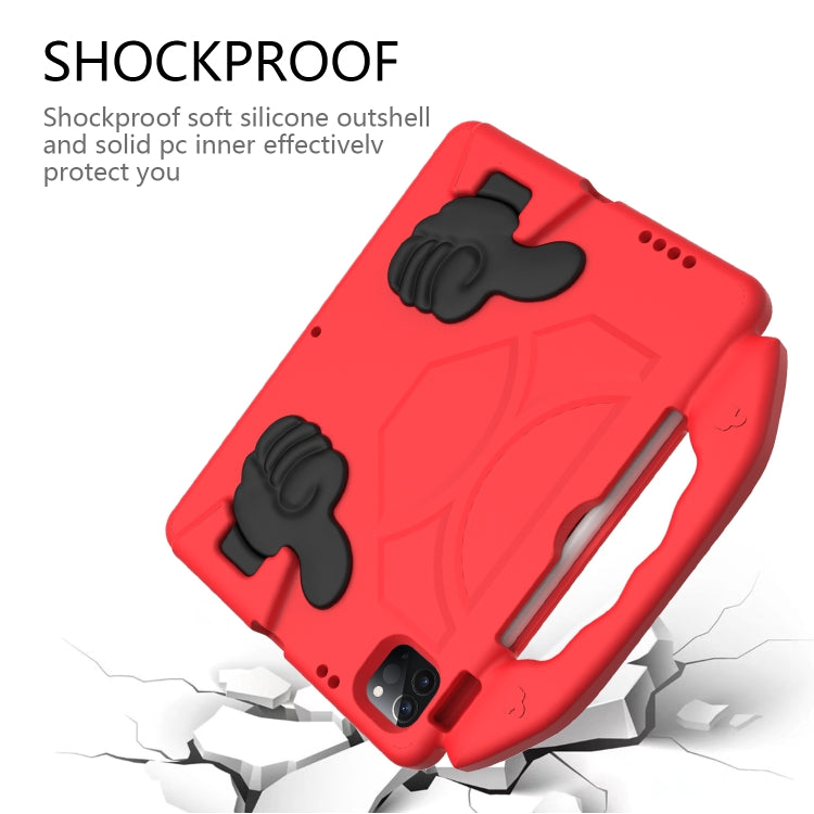 For iPad Pro 11 2024 Children EVA Shockproof Tablet Case with Thumb Bracket(Red) - iPad Pro 11 2024 Cases by PMC Jewellery | Online Shopping South Africa | PMC Jewellery | Buy Now Pay Later Mobicred