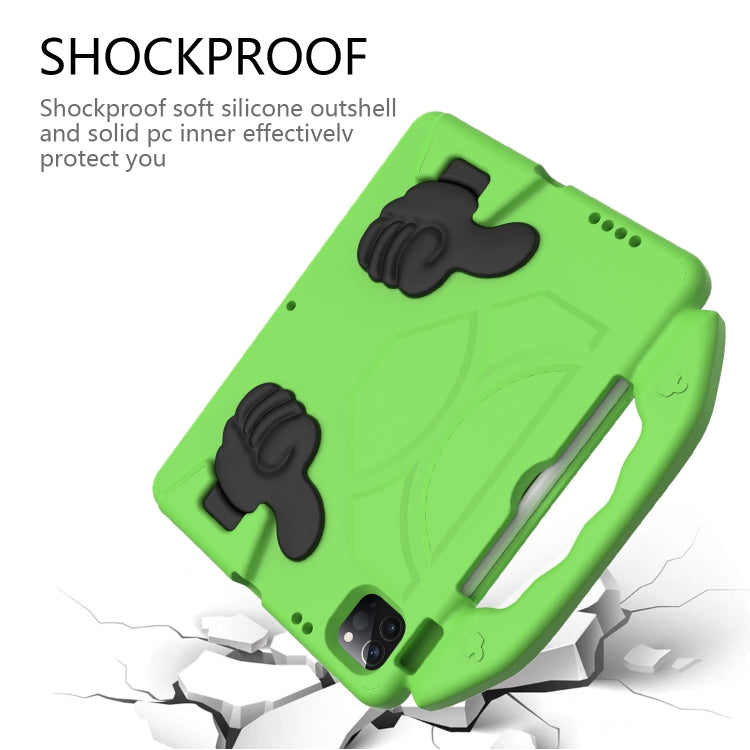 For iPad Air 13 2024 Children EVA Shockproof Tablet Case with Thumb Bracket(Green) - iPad Air 13 2024 Cases by PMC Jewellery | Online Shopping South Africa | PMC Jewellery | Buy Now Pay Later Mobicred