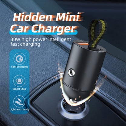 A1 QC 3.0+PD 30W Dual Car Charger Hidden Car Cigarette Lighter Phone Fast Charging Adapter - Car Charger by PMC Jewellery | Online Shopping South Africa | PMC Jewellery | Buy Now Pay Later Mobicred