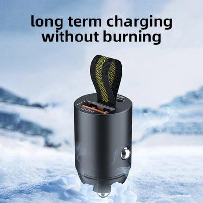 A1 QC 3.0+PD 30W Dual Car Charger Hidden Car Cigarette Lighter Phone Fast Charging Adapter - Car Charger by PMC Jewellery | Online Shopping South Africa | PMC Jewellery | Buy Now Pay Later Mobicred