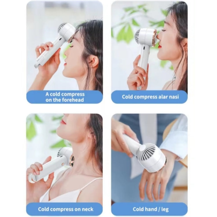 CL02 Outdoor Summer Cooler Cooling Effect Handheld Fan USB Semiconductor Fan(White) - Electric Fans by PMC Jewellery | Online Shopping South Africa | PMC Jewellery | Buy Now Pay Later Mobicred