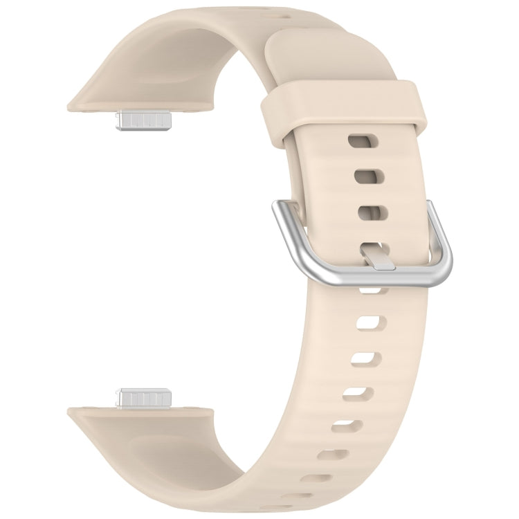 For Huawei Watch Fit3 Silicone Soft Watch Band + Clear Watch Protective Case Set(Ivory White) - free shipping - PMc TechLife - Order now!