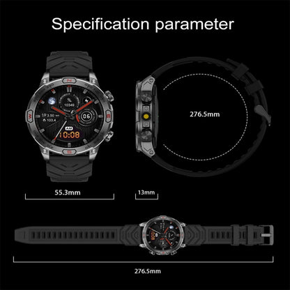 KC86 1.43 inch Color Screen Smart Watch, Support Bluetooth Call / Health Monitoring(Camouflage Black) - Smart Watches by PMC Jewellery | Online Shopping South Africa | PMC Jewellery | Buy Now Pay Later Mobicred