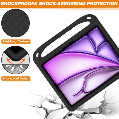 For iPad Pro 13 2024 Handle EVA Shockproof Tablet Case with Holder(Black) - iPad Pro 13 2024 Cases by PMC Jewellery | Online Shopping South Africa | PMC Jewellery | Buy Now Pay Later Mobicred