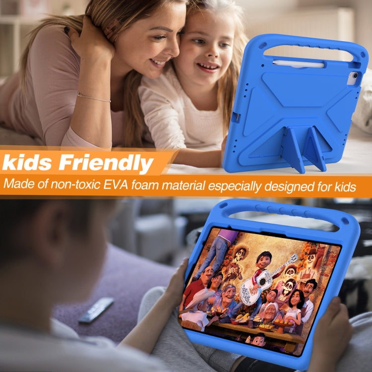 For iPad Pro 13 2024 Handle EVA Shockproof Tablet Case with Holder(Blue) - iPad Pro 13 2024 Cases by PMC TechLife | Online Shopping South Africa | PMC TechLife | Buy Now Pay Later Mobicred