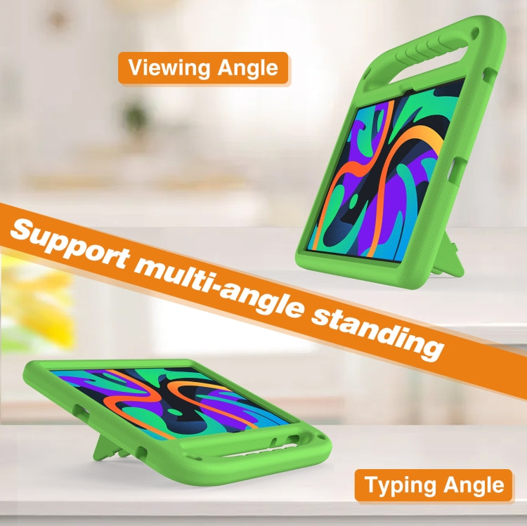 For iPad Pro 13 2024 Handle EVA Shockproof Tablet Case with Holder(Green) - iPad Pro 13 2024 Cases by PMC TechLife | Online Shopping South Africa | PMC TechLife | Buy Now Pay Later Mobicred