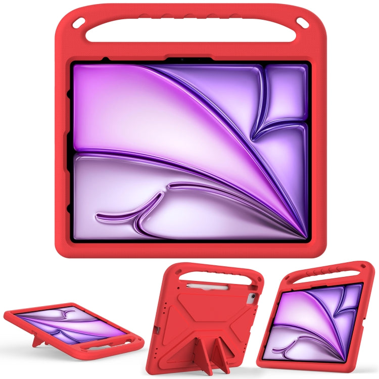 For iPad Air 13 2025 / 2024 Handle EVA Shockproof Tablet Case with Holder(Red) - iPad Air 13 2025 / 2024 Cases by PMC TechLife | Online Shopping South Africa | PMC TechLife | Buy Now Pay Later Mobicred