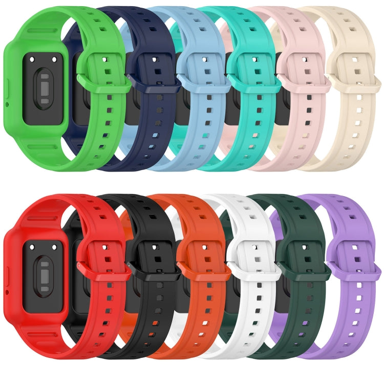For Samsung Galaxy Fit3 Two Color Frame Integrated Silicone Watch Band(Sky Blue) - free shipping - PMc TechLife - Order now!