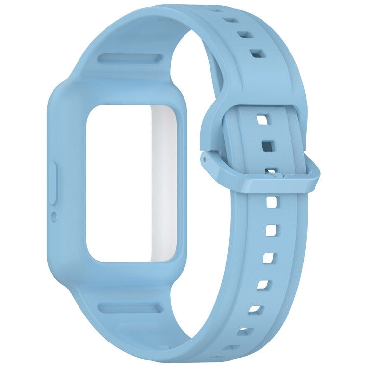 For  Huawei Band 8 NFC Two Color Frame Integrated Silicone Watch Band(Sky Blue) - free shipping - PMc TechLife - Order now!