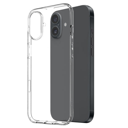 For iPhone 16 Plus NORTHJO 2 in 1 TPU Phone Case Screen Protector Tempered Glass Film(Clear) - iPhone 16 Plus Cases by NORTHJO | Online Shopping South Africa | PMC Jewellery | Buy Now Pay Later Mobicred