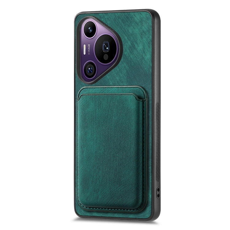 For Huawei Pura 70 Pro+ Retro Leather Card Bag Magnetic Phone Case(Green) - Huawei Cases by PMC Jewellery | Online Shopping South Africa | PMC Jewellery | Buy Now Pay Later Mobicred