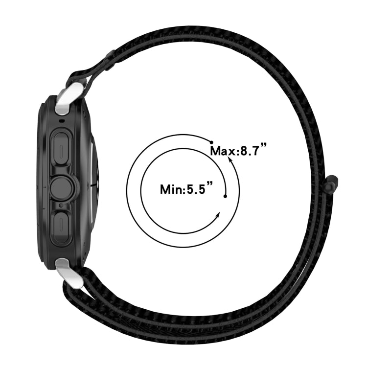 For Samsung Galaxy Watch Ultra 47mm Loop Nylon Hook and Loop Fastener Watch Band(Seashell Color) - Watch Bands by PMC Jewellery | Online Shopping South Africa | PMC Jewellery | Buy Now Pay Later Mobicred