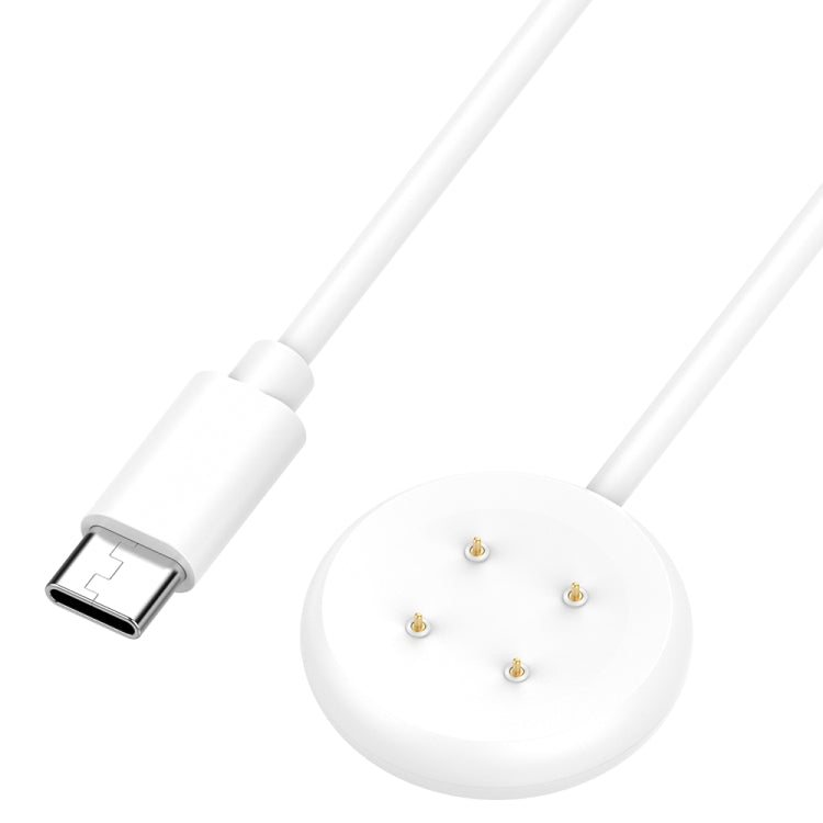 For Fitbit Ace LTE USB-C / Type-C Interface Smart Watch Magnetic Charging Cable(White) - Charger by PMC TechLife | Online Shopping South Africa | PMC TechLife | Buy Now Pay Later Mobicred