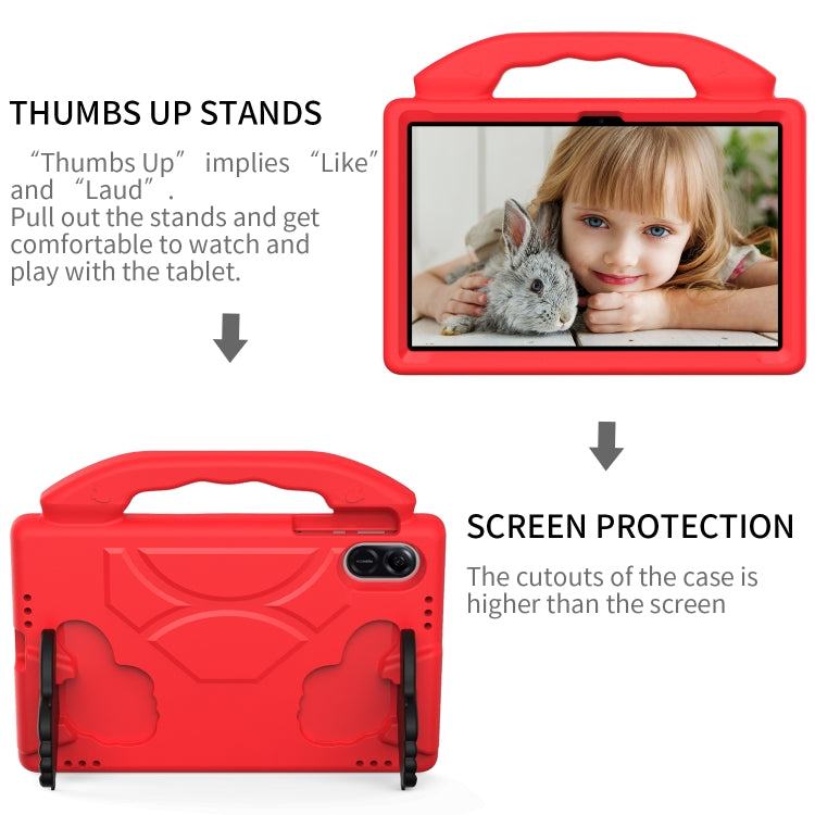 For Honor Pad X8 Pro 11.2 2023 Children EVA Shockproof Tablet Case with Thumb Bracket(Red) - Honor by PMC TechLife | Online Shopping South Africa | PMC TechLife | Buy Now Pay Later Mobicred