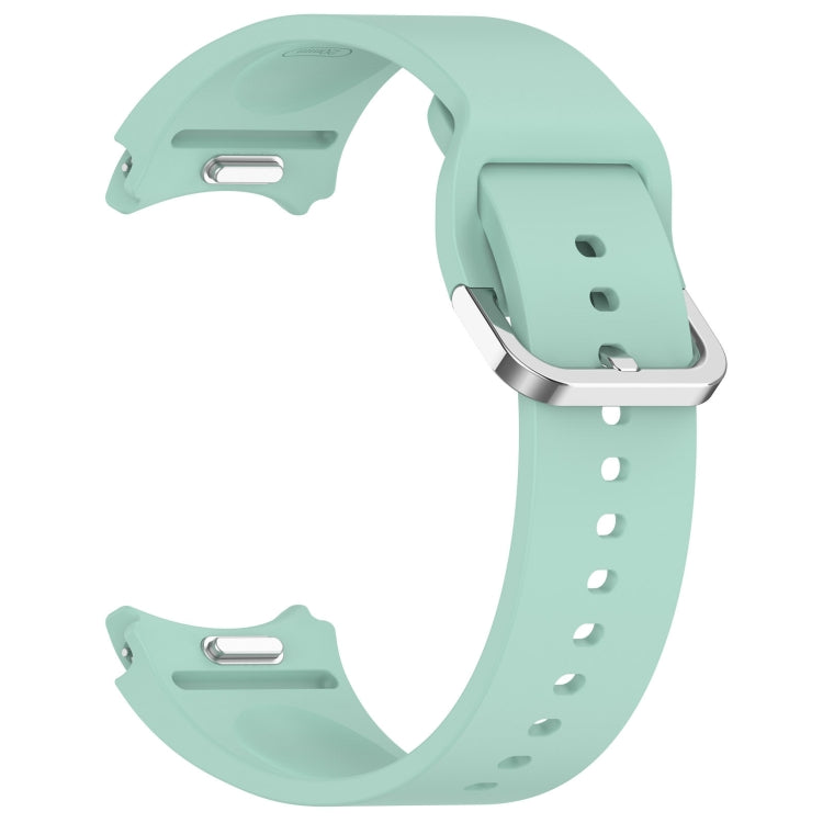 For Samsung Galaxy Watch 6 Classic 43mm Solid Color Silver Buckle Quick Release Silicone Watch Band(Teal) - free shipping - PMC TechLife - Order now!