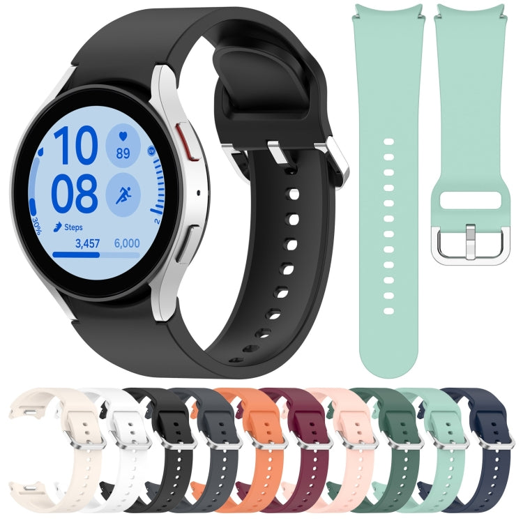 For Samsung Galaxy watch 5 Golf Edition Solid Color Silver Buckle Quick Release Silicone Watch Band(Orange) - free shipping - PMC TechLife - Order now!