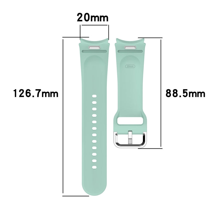 For Samsung Galaxy Watch 6 40mm Solid Color Silver Buckle Quick Release Silicone Watch Band(Wine Red) - free shipping - PMC TechLife - Order now!