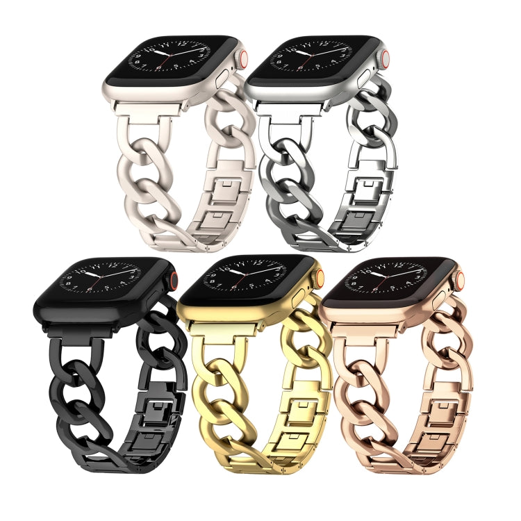 For Apple Watch Series 6 44mm Quick-Release Metal Chain Watch Band(Silver) - free shipping - PMC TechLife - Order now!