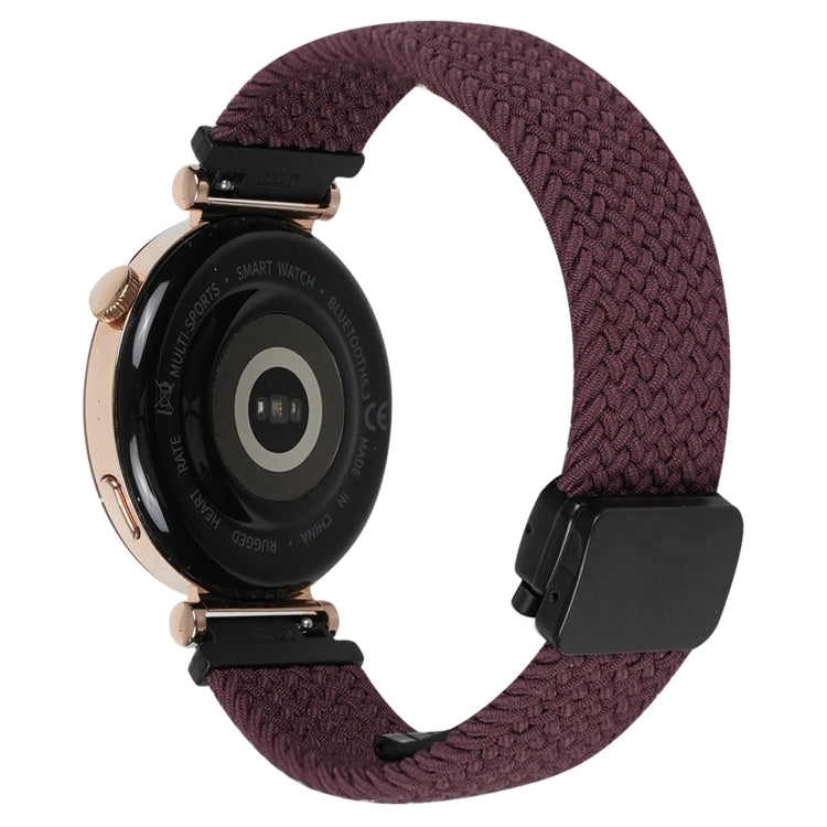 For Ticwatch Pro 3 Ultra 22mm Magnetic Buckle Braided Watch Band(Dark Brown) - Watch Bands by PMC Jewellery | Online Shopping South Africa | PMC Jewellery | Buy Now Pay Later Mobicred