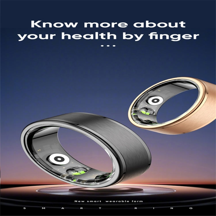 R03 SIZE 12 Smart Ring, Support Heart Rate / Blood Oxygen / Sleep / Multiple Sports Modes(Black) - Smart Rings / Smart Telephones by PMC TechLife | Online Shopping South Africa | PMC TechLife | Buy Now Pay Later Mobicred