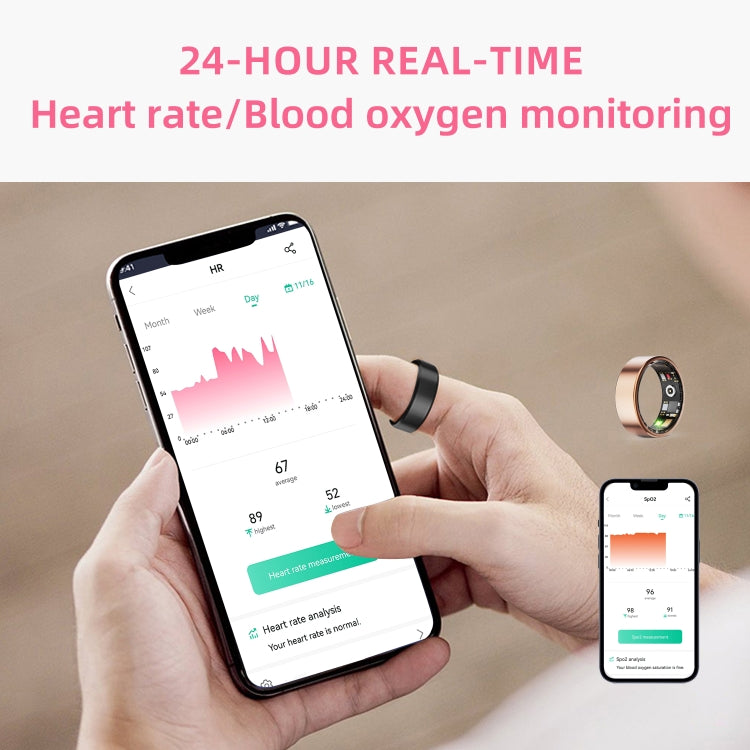 R11M SIZE 11 Smart Ring, Support Heart Rate / Blood Oxygen / Sleep / Multiple Sports Modes(Gold) - Smart Rings / Smart Telephones by PMC TechLife | Online Shopping South Africa | PMC TechLife | Buy Now Pay Later Mobicred