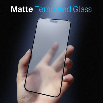 For iPhone 16 Pro NORTHJO Matte Silkscreen Anti-Fingerprint Tempered Glass Film - iPhone 16 Pro Tempered Glass by NORTHJO | Online Shopping South Africa | PMC Jewellery | Buy Now Pay Later Mobicred