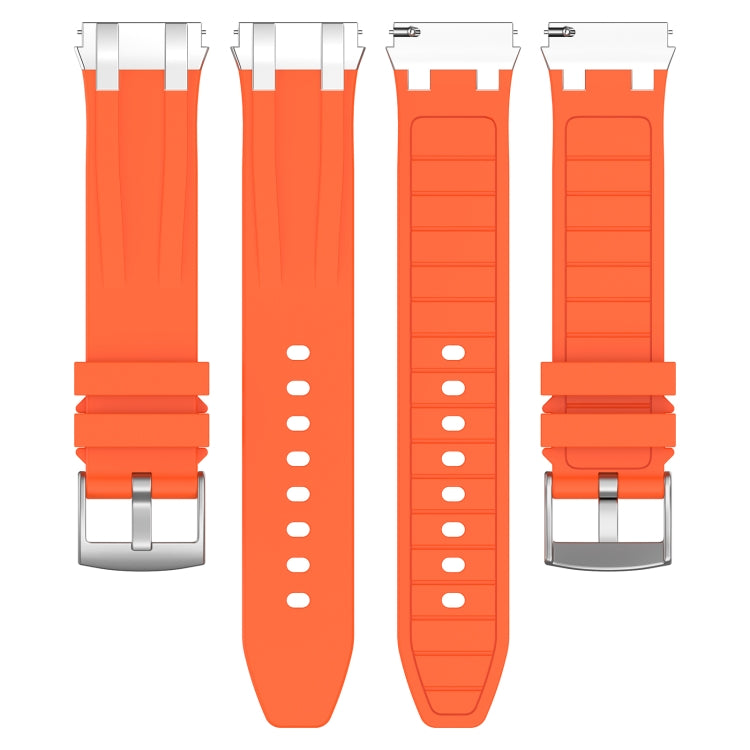 For Amazfit Bip U 20mm Quick Release Silver Buckle Royal Silicone Watch Band(Orange) - free shipping - PMC TechLife - Order now!