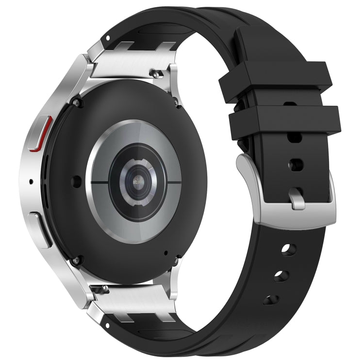 For Amazfit Bip U 20mm Quick Release Silver Buckle Royal Silicone Watch Band(Black) - free shipping - PMC TechLife - Order now!