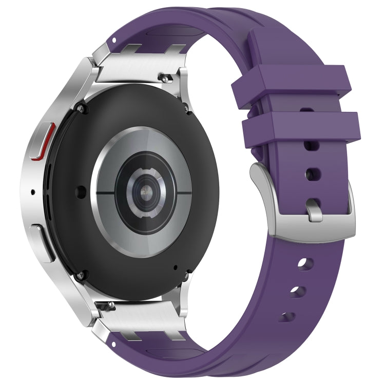 For Amazfit Bip3 20mm Quick Release Silver Buckle Royal Silicone Watch Band(Purple) - free shipping - PMC TechLife - Order now!