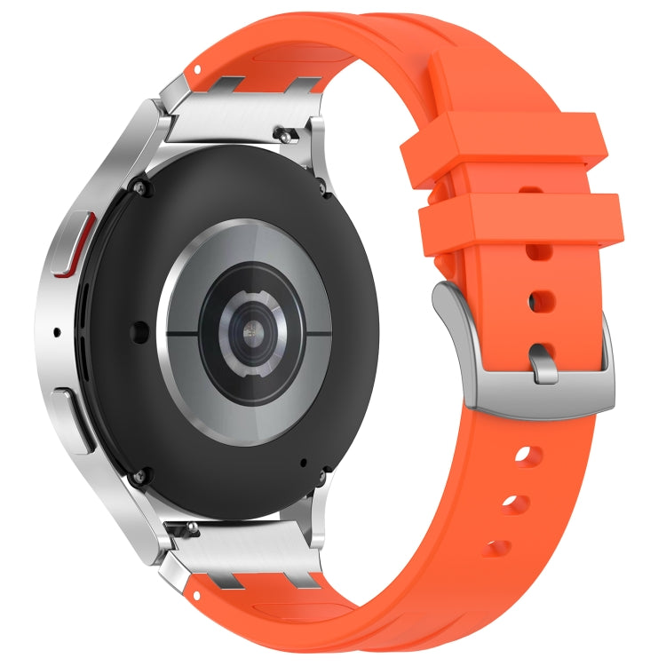 For Amazfit Bip S 20mm Quick Release Silver Buckle Royal Silicone Watch Band(Orange) - free shipping - PMC TechLife - Order now!