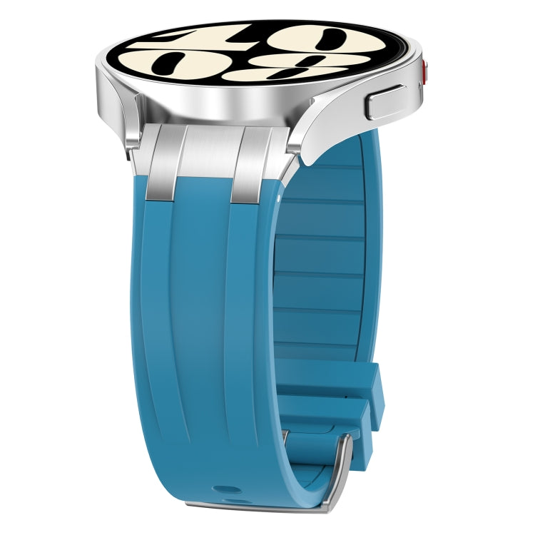 For Amazfit Bip Lite 20mm Quick Release Silver Buckle Royal Silicone Watch Band(Sea Blue) - free shipping - PMC TechLife - Order now!