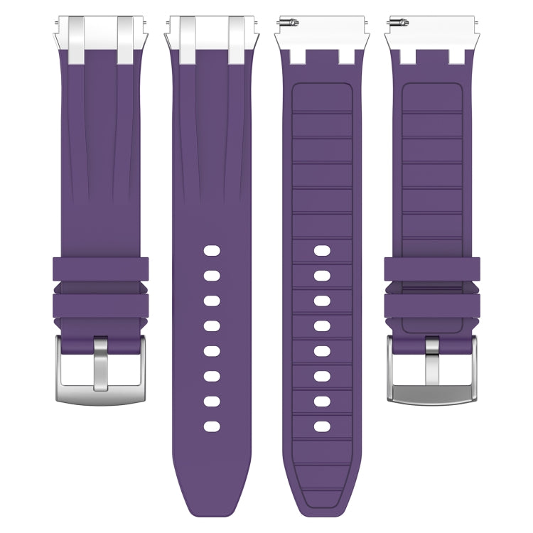 For Amazfit GTS 20mm Quick Release Silver Buckle Royal Silicone Watch Band(Purple) - free shipping - PMC TechLife - Order now!