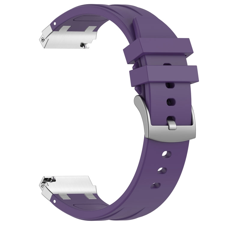 For Honor Magic Watch 22mm Quick Release Silver Buckle Royal Silicone Watch Band(Purple) - free shipping - PMC TechLife - Order now!